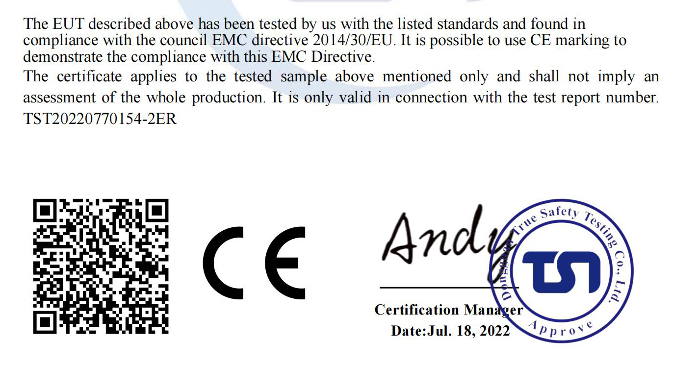 索富通歐盟CE認證